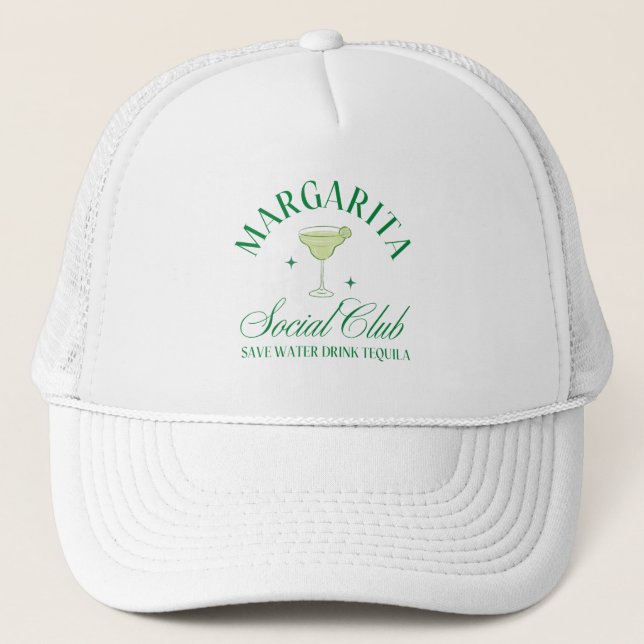 Margarita Social Club Save water drink tequila hat (Front)