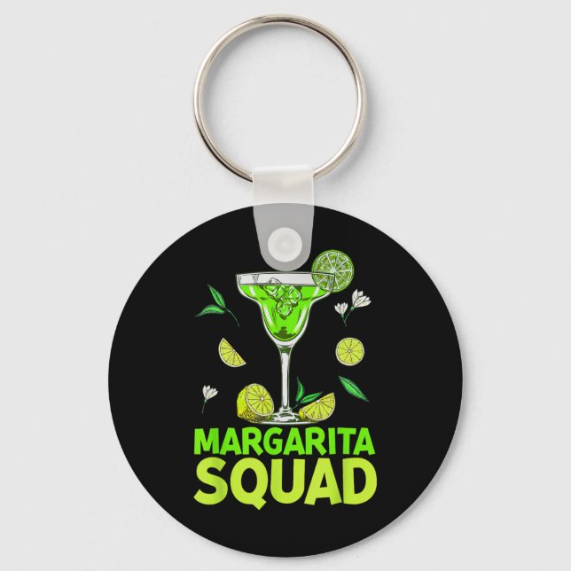 Margarita Squad Cinco De Mayo Costumes For Mexican Key Ring (Front)