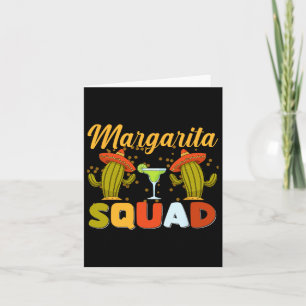 Margarita Squad Funny Cinco De Mayo Card