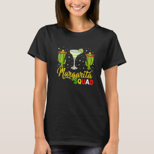 Margarita Squad Mexican Hat Happy Cinco De Mayo T-Shirt