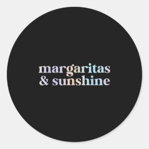 Margarita Sunshine Cinco De Mayo Summer Beach Vaca Classic Round Sticker
