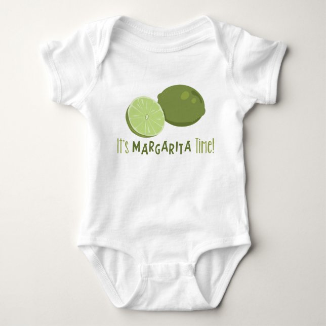 Margarita Time Baby Bodysuit (Front)