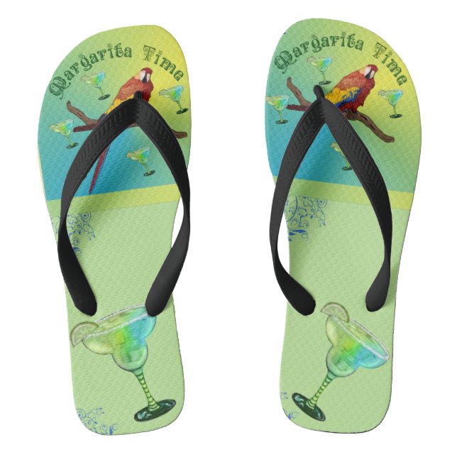 Margarita Time Flip Flops (Footbed)