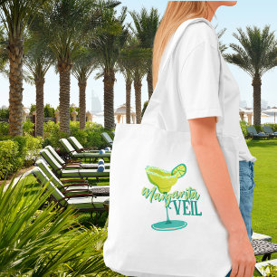 Margarita Veil Bachelorette Party Illustrated Tote Bag