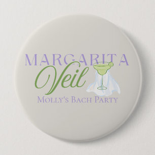 Margarita Veil – Fun Bachelorette Party 10 Cm Round Badge