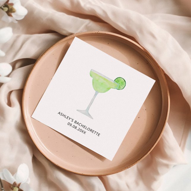 Margarita Wedding, Bachelorette, or Bridal Shower Napkin (Creator Uploaded)