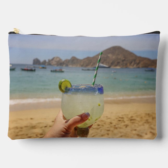 Margarita with a View of the Arch | Cabo San Lucas Accessory Pouch (Front)