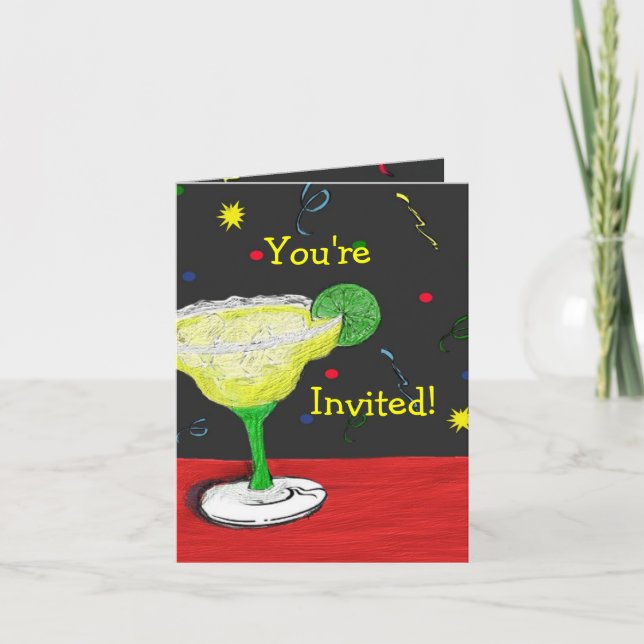 Margarita You're Invited Card (Front)