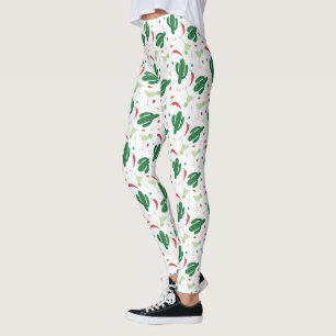 Margaritas and Chilli Peppers Fiesta Theme Leggings