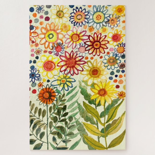 Margaritas and daisies jigsaw puzzle (Vertical)
