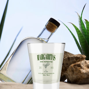 Margaritas And Matrimony Personalised Bachelorette Shot Glass