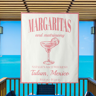 Margaritas And Matrimony Social Cocktail Itinerary Tapestry