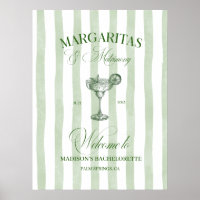 Margaritas and Matrimony Striped Bachelorette