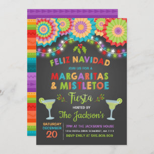 Margaritas and Mistletoe Holiday Party Invitation
