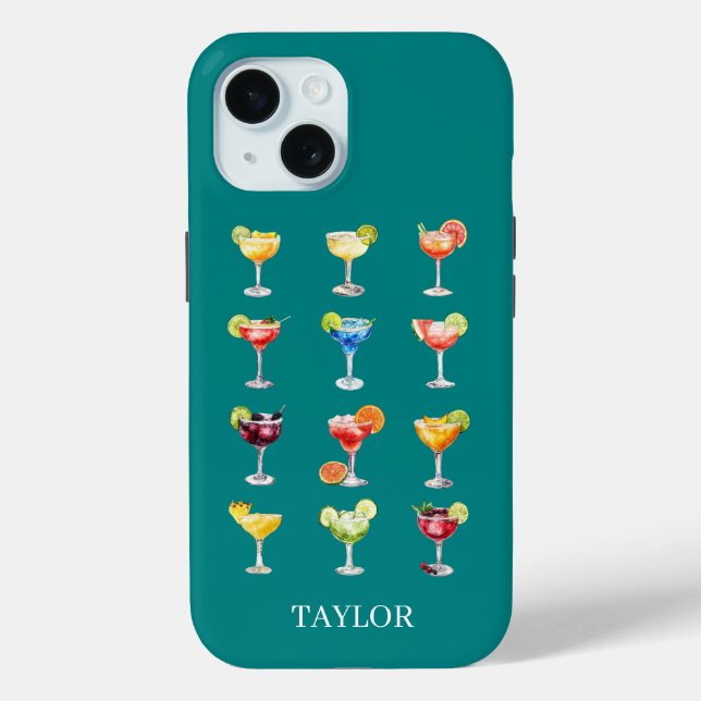 Margaritas Anyone Monogrammed  Case-Mate iPhone Case (Back)