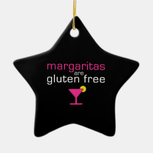 Margaritas are Gluten Free Ceramic Tree Decoration