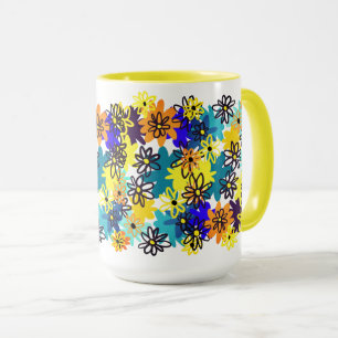 margaritas, daisies mug
