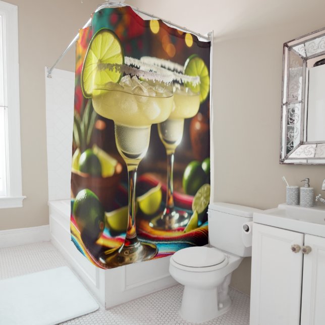 Margaritas drink shower curtain (In Situ)
