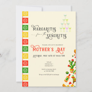 Margaritas For the Senoritas Mother's Day Fiesta Invitation