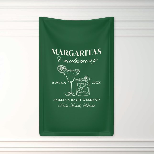 Margaritas & Matrimony Bachelorette Weekend Banner (Creator Uploaded)