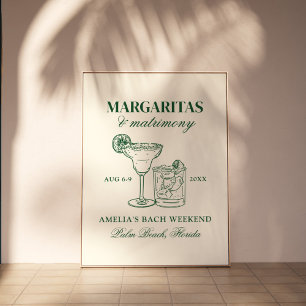 Margaritas & Matrimony Bachelorette Weekend Poster