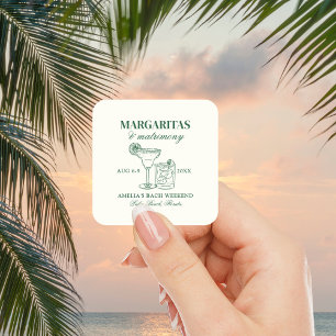 Margaritas & Matrimony Bachelorette Weekend Square Sticker