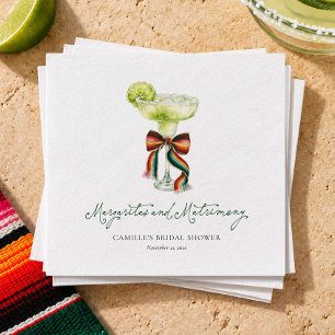 Margaritas & Matrimony Bridal Shower Napkin