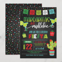 Margaritas & Mistletoe Holiday Party Invitation