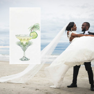 Margaritas Tropical Wedding Cocktail  Napkin