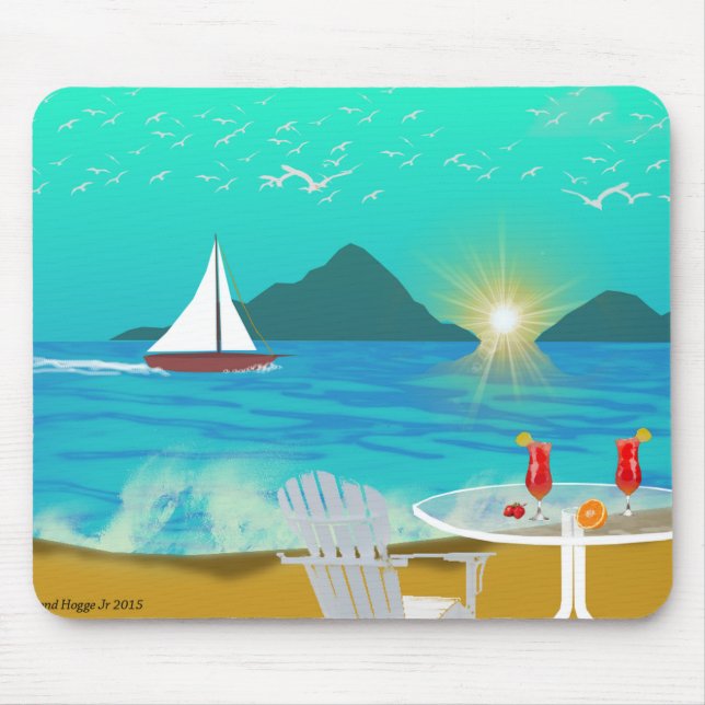 Margaritaville Mouse Mat (Front)