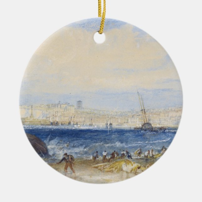 Margate, c.1822 (w/c on paper) ceramic tree decoration (Front)
