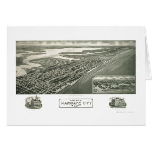 Margate City, NJ Panoramic Map - 1925