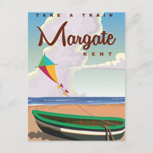 Margate Kent vintage travel poster Postcard