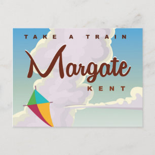 Margate Kent vintage travel poster Postcard