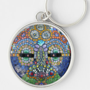 Marge Mosaic Mask Key Ring