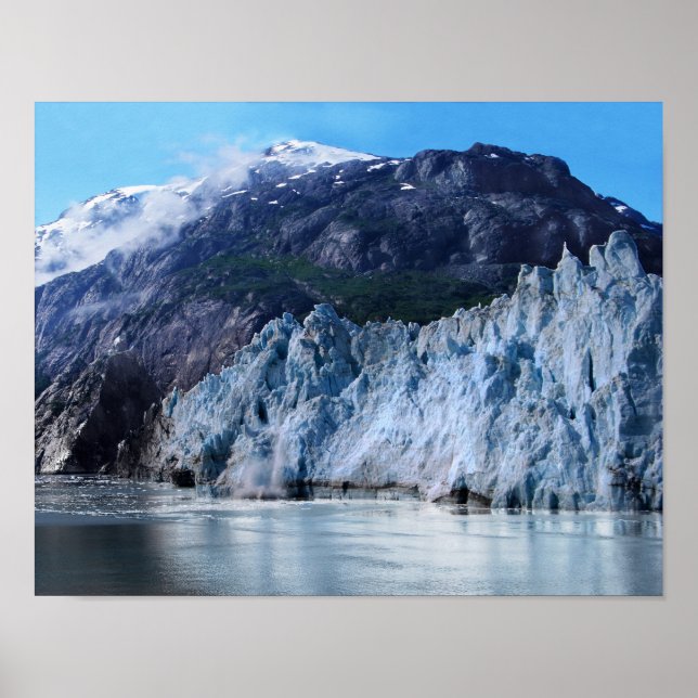 Margerie Glacier Calving Poster (Front)