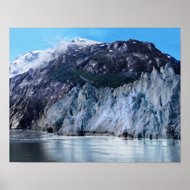 Margerie Glacier Calving Poster (Front)