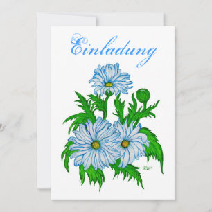 Margeriten Blume - Einladung Invitation