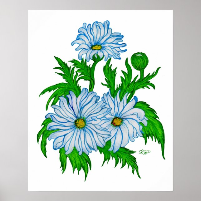 Margeriten Blume Poster (Front)