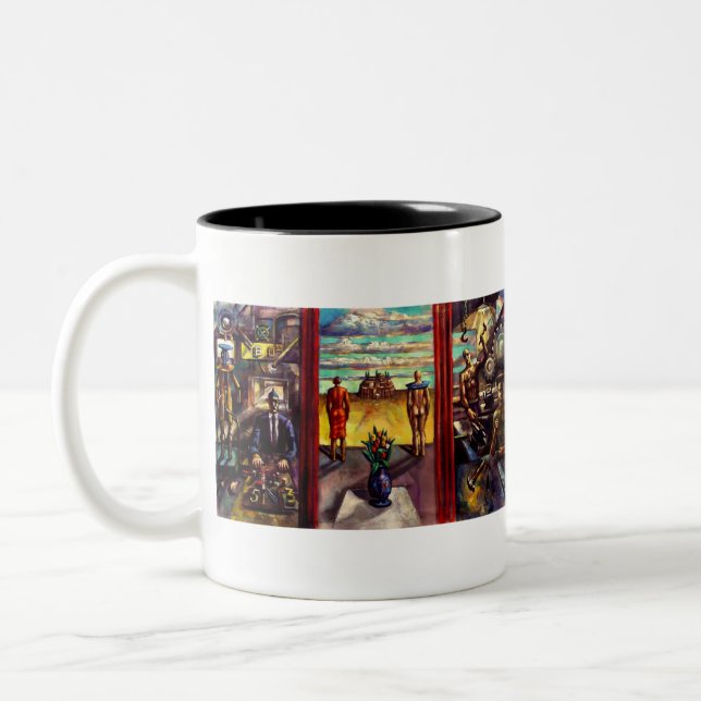 Margfolket Inner Sleeve Painting Two-tone Mug (Left)