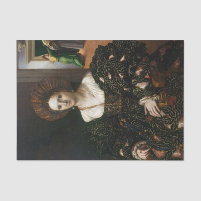 Margherita Paleologo (1510 - 1566), Giulio Romano Tissue Paper (Front)