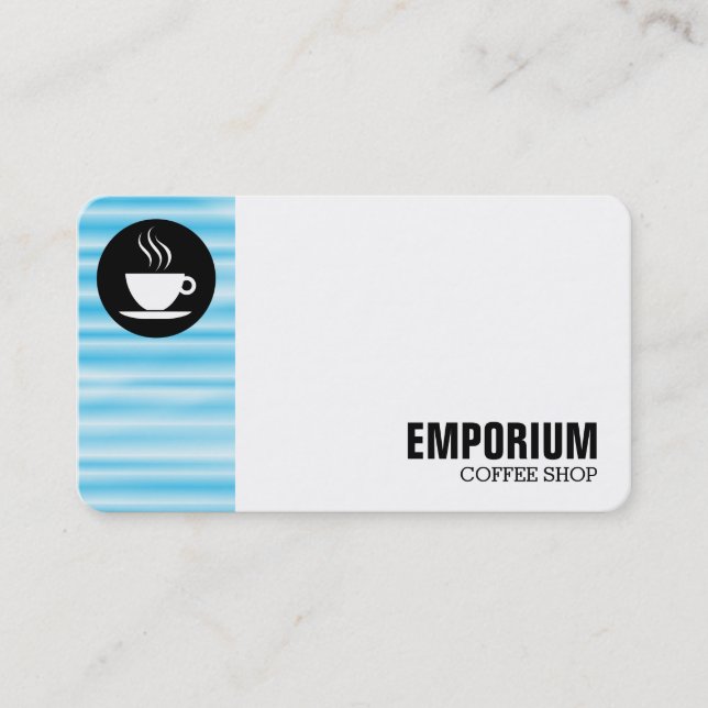 Margin Circle - Blue Ripples Business Card (Front)