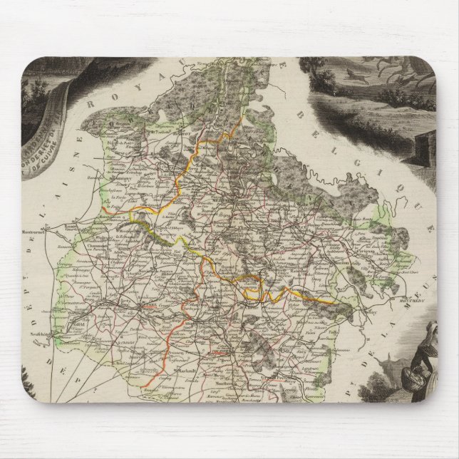 Margin illustrations mouse mat (Front)