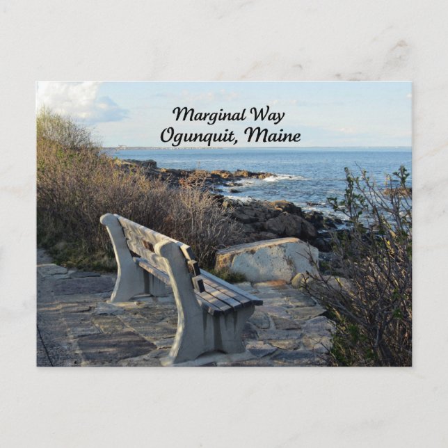 Marginal Way, Ogunquit, Maine Postcard (Front)