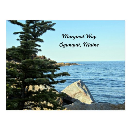 Marginal Way, Ogunquit, Maine Postcard