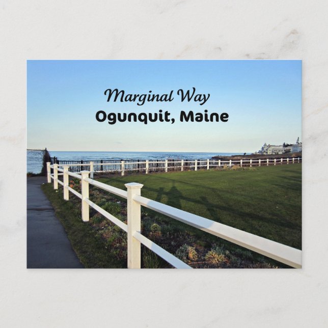 Marginal Way, Ogunquit, Maine Postcard (Front)