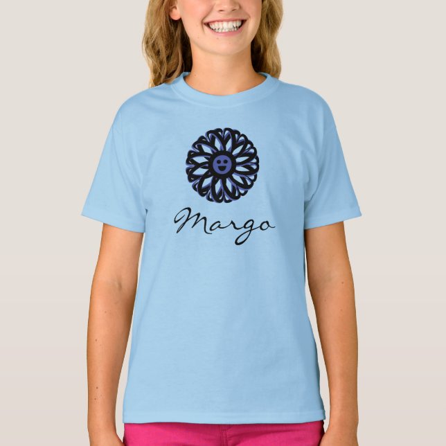 Margo Smiling Flower Shirt (Front)