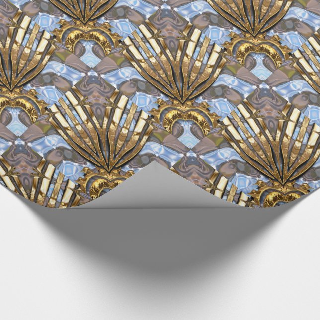 Margo Spray Modern Elegant Christmas Wrapping Paper (Corner)