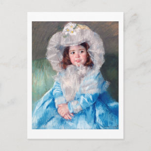 Margot in Blue, Mary Cassatt Postcard