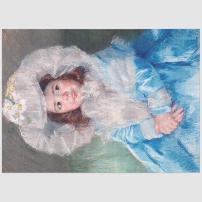 Margot in Blue, Mary Cassatt Tissue Paper (Front)